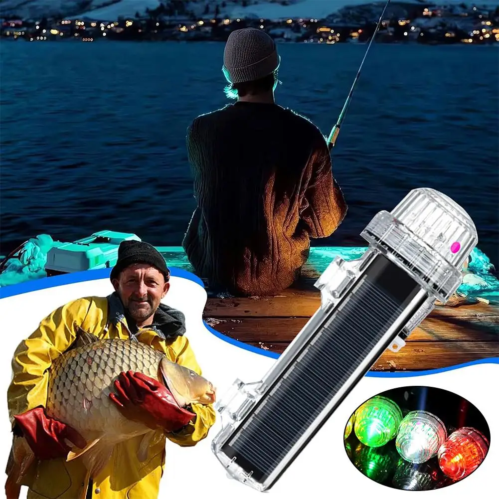 Solar Ocean Signal Light Navigation Signal Light Waterproof Flash Fishing Yacht Night Led Light Accessories Warning And Boa K5m7
