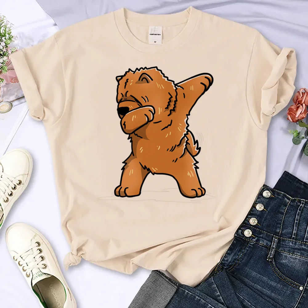 chow chow top women summer designer harajuku t shirt girl anime y2k comic clothing