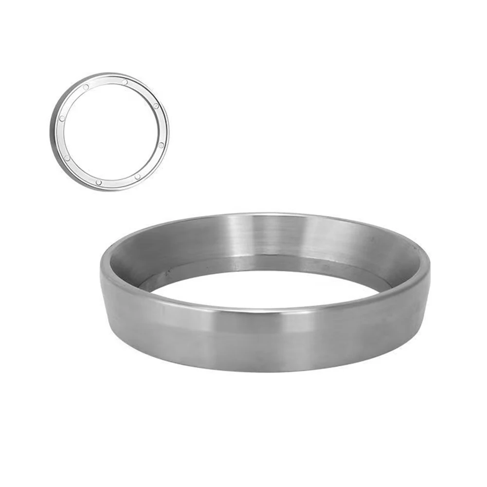 Aluminum Coffee Dosing Funnel with Precision-Fit Portafilter Ring to Support Even Distribution and Reduce Channeling Risk