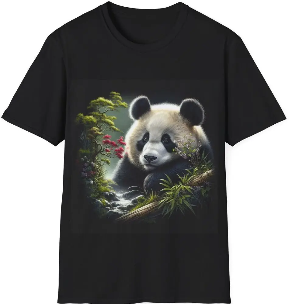 Cute panda lover gift animal shirt goth  y2k top  kawaii clothes  harajuku