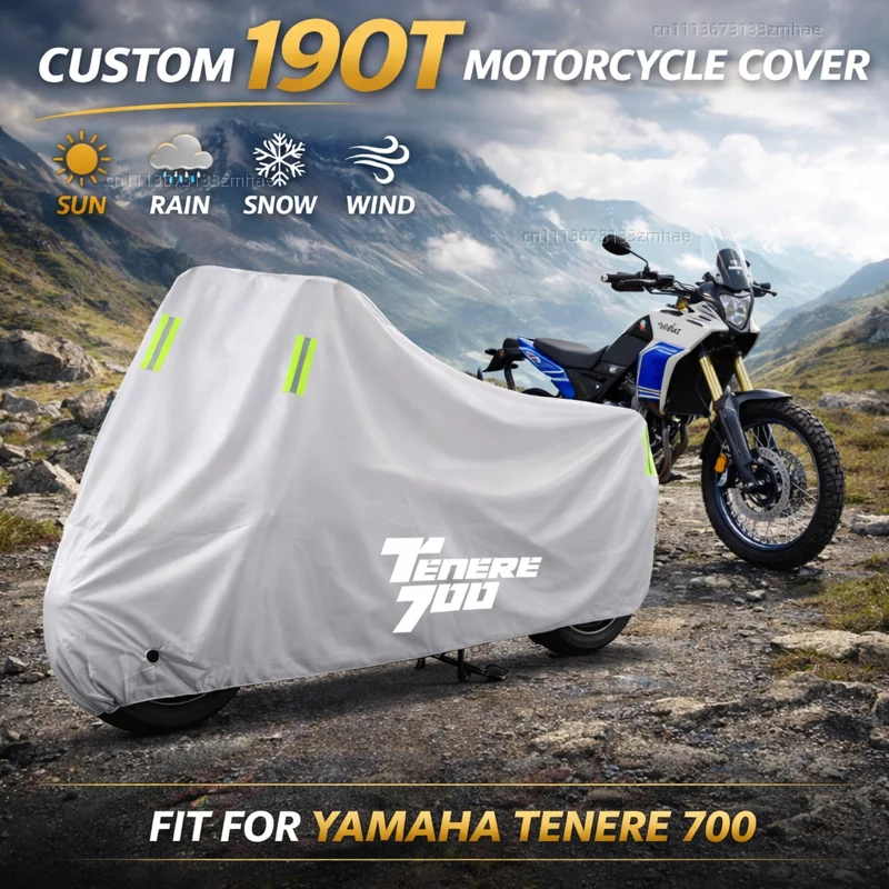 

For YAMAHA TENERE 700 Tenere700 XTZ 700 T700 2020 2021 Motorcycle Cover Waterproof UV Protective All Weather Cover
