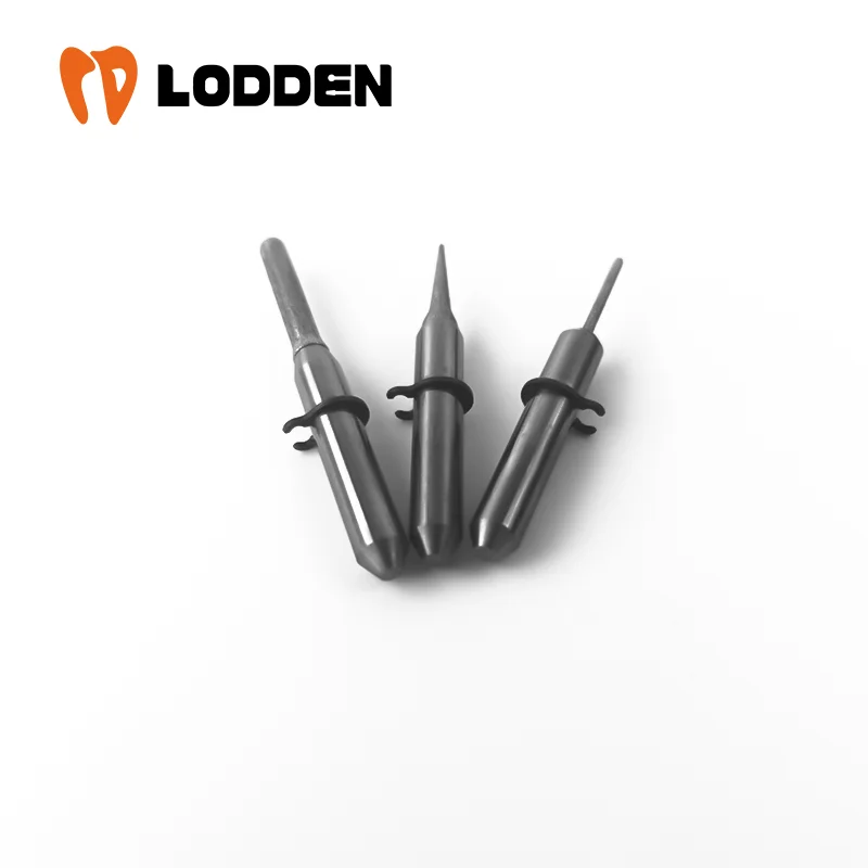 Fresadoras dentárias para máquinas DOF, Ferramentas de moagem de laboratório dentário, Vidro e cerâmica, D4 Shank, 0.6mm, 1.0mm, 2.5mm