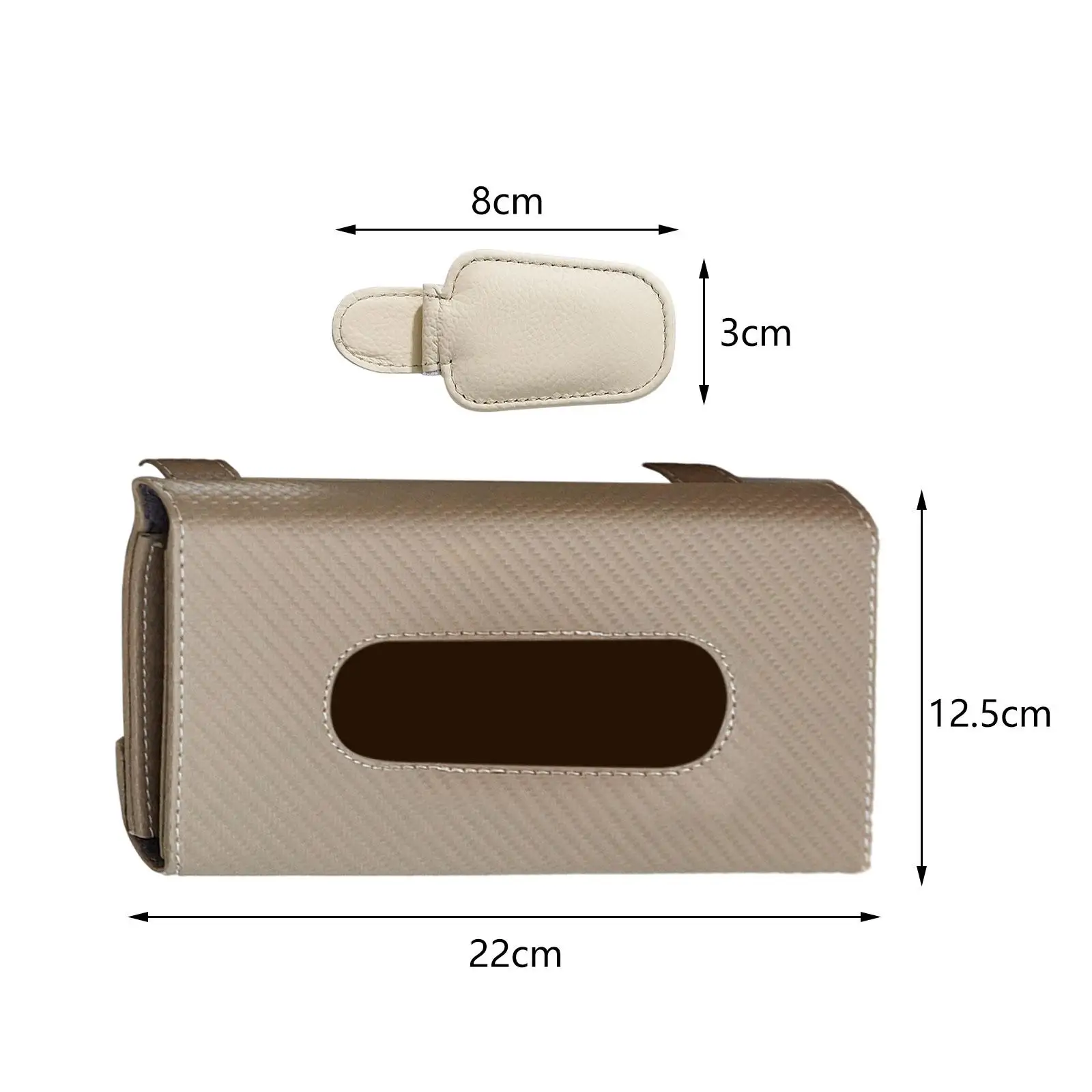 Car Sun Visor Tissue Box Holder Universal Automotive Interior Dust Tissue Holder