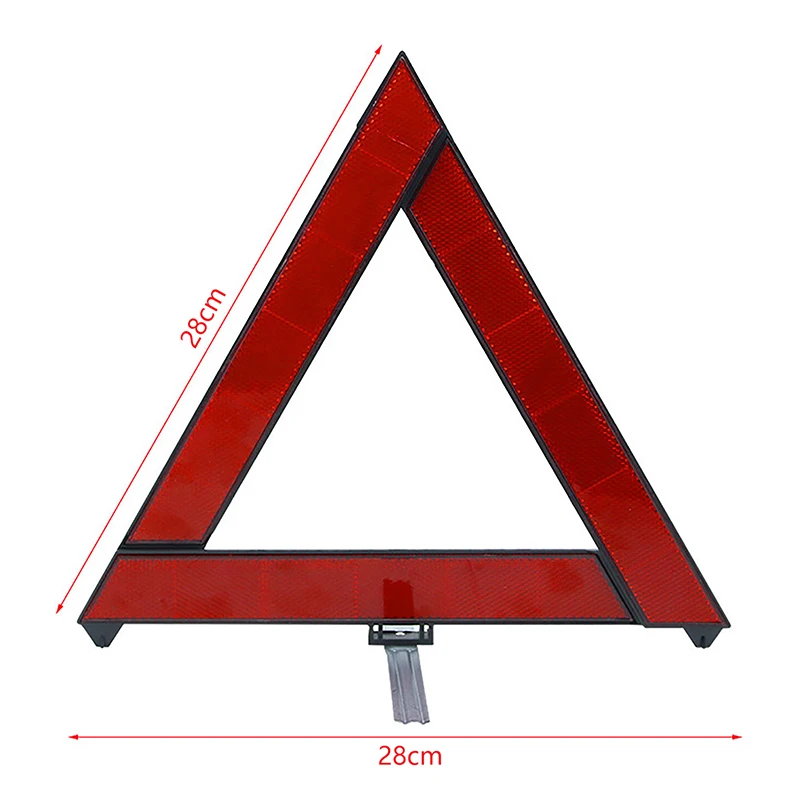 Car Tripod Folded Stop Sign Reflector Car Emergency Breakdown Warning Triangle Red Reflective Safety Hazard