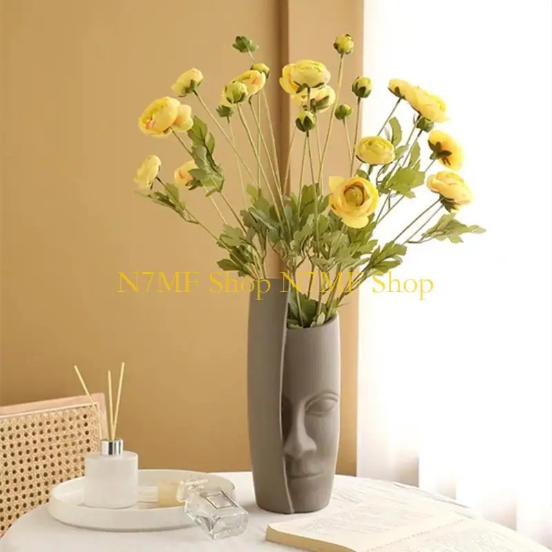 N7MF Succulents Flower Pot Resin Silicone Mold Suitable for Diy Garden Flower Pot