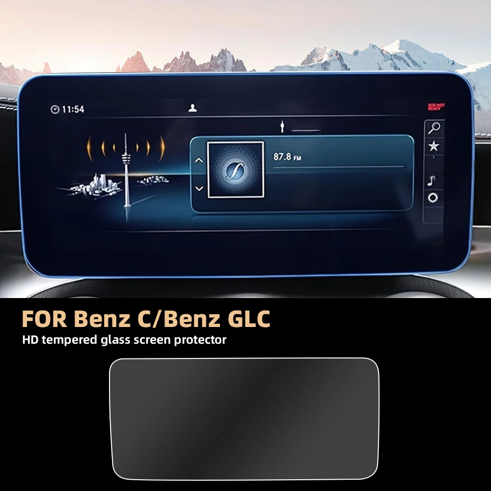 For Mercedes Benz C-class W205 W204 C180 C200 C260 2019 2020 2021 10.25 Inch Tempered glass Screen Protector Car GPS Accessories