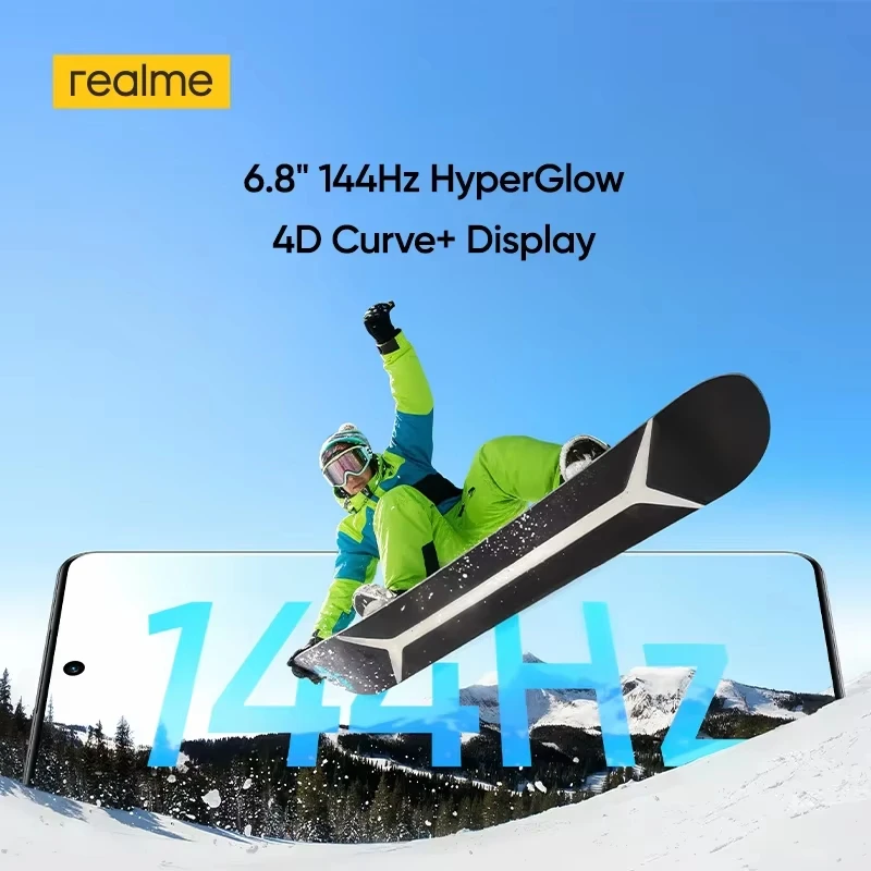 Smartphone realme P4 5G con batería de 10001 mAh, carga de 80 W, pantalla curva de 6.8 pulgadas y 144 Hz, chipset Dimensity 7400 Ultra, cámara Sony de 50 MP 4