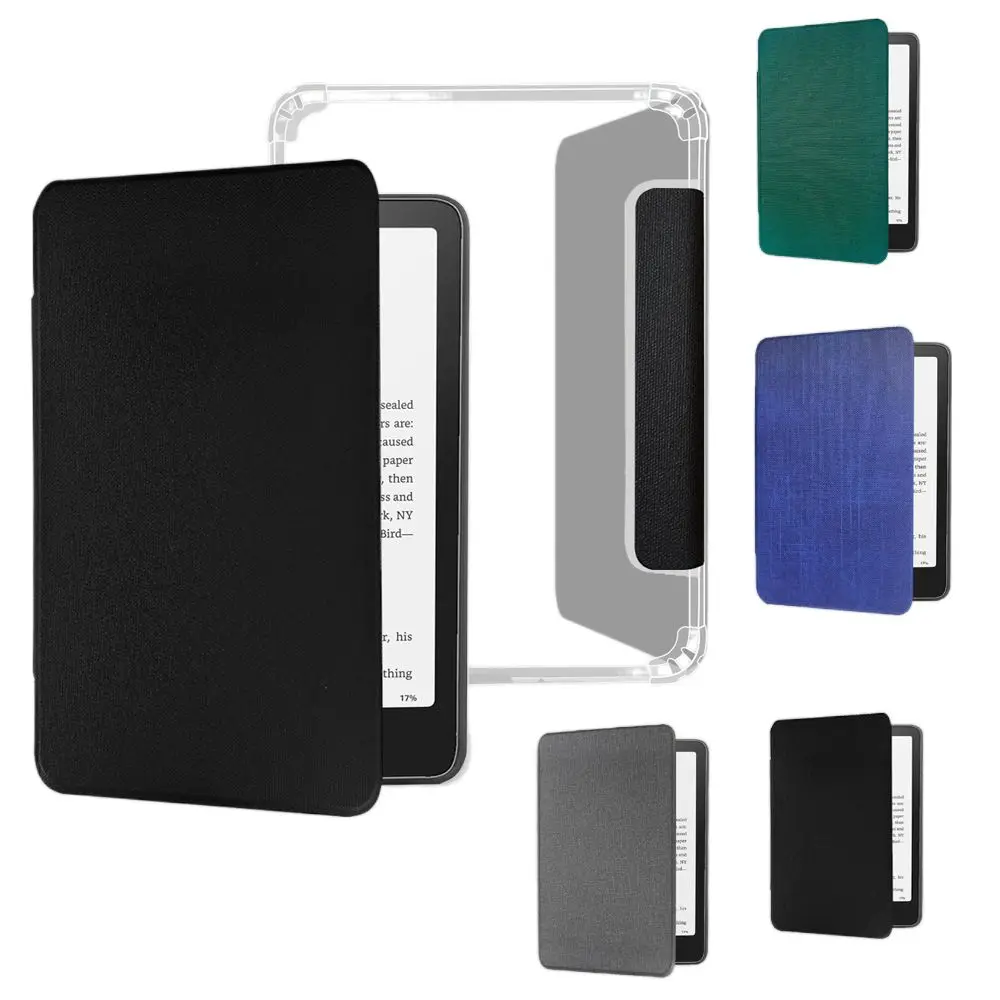 

Auto Wake/Sleep Smart Case Shockproof Wear Resistant Protective Shell Clear for Kindle Paperwhite 12th Gen 7 inch 2024 Colorsoft