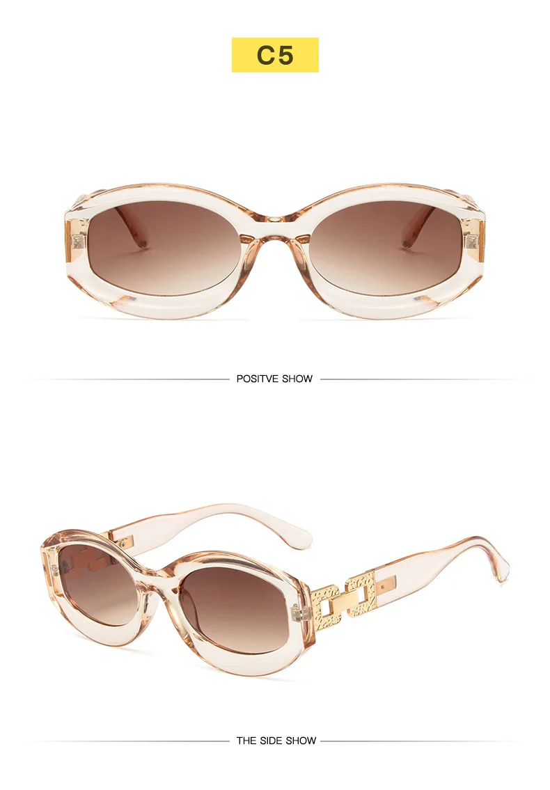 Vintage Ovale Sonnenbrille Frauen Marke Designer Brille Frauen/Männer Cateye Retro Brillen Frauen Vintage Lentes – Detail 10