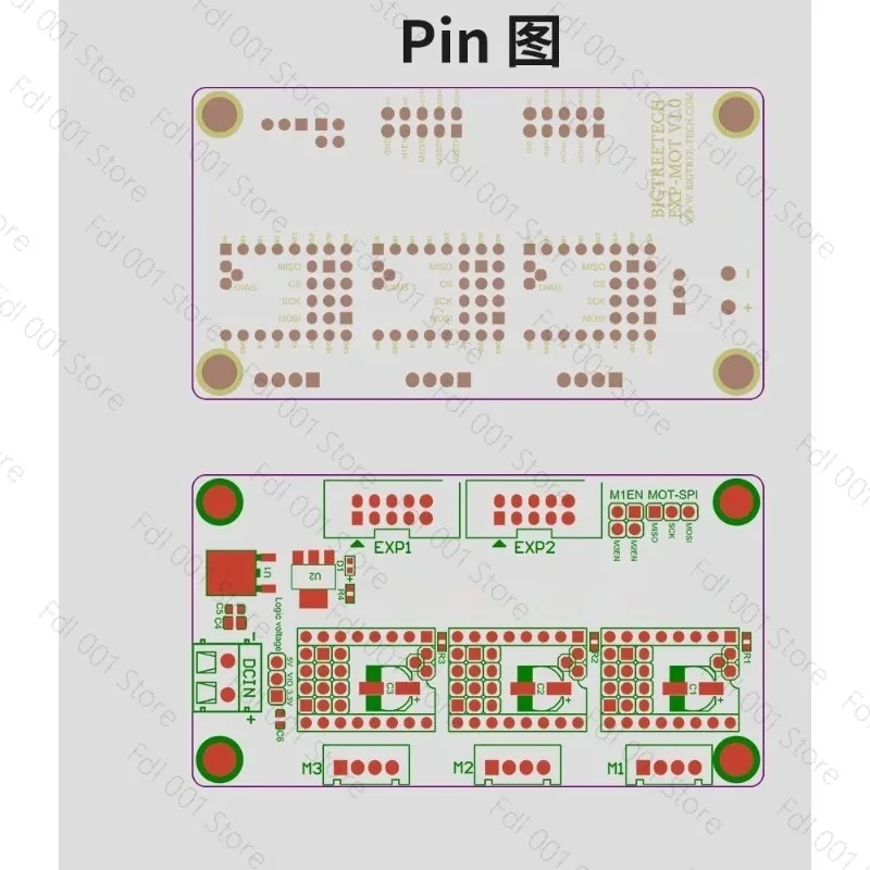 Motherboard Expansion Board for EXP MOT3 V1.0 4988 TMC Driver 3D Printer DIY Parts