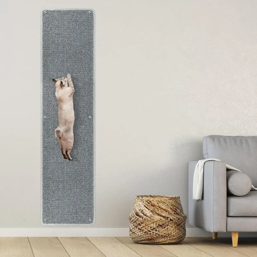 

71" X 15.8" Thickened Cat Wall Climbing Carpet Extra Large Cat Wall Scratcher Mat Tall Durable Wall Mounted Climbing Cat Scratc
