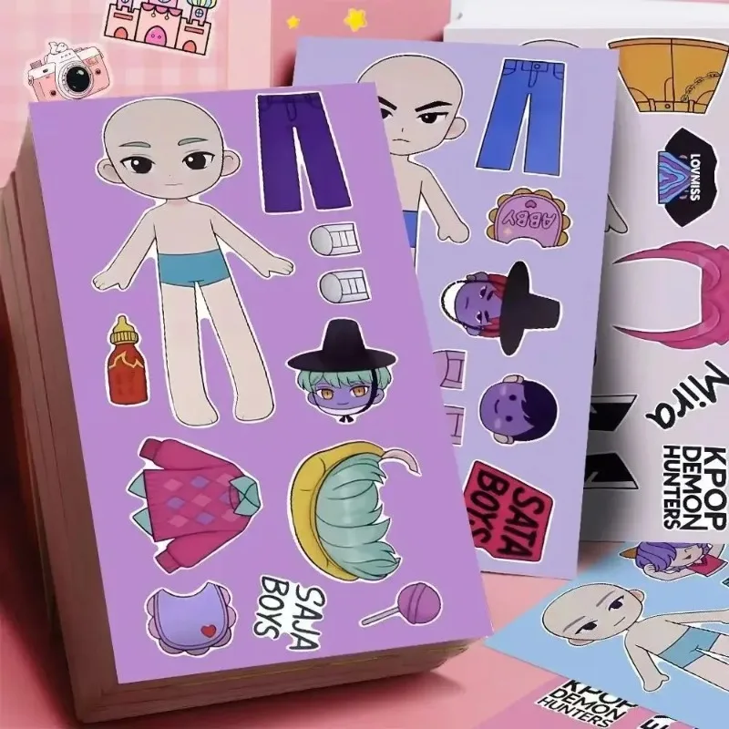 

5/10pcs KPop Demon Hunters Stickers DIY Stickers Scrapbooking Phone Luggage Skateboard Waterproof Decal