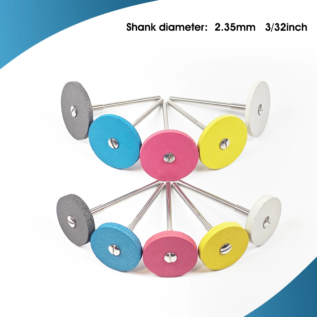 Dental-Gummi-Diamant-Polierscheibe 26/22mm für Zirkonoxid-Keramik-Schleifen und Polieren HP 2,35mm – Detail 9