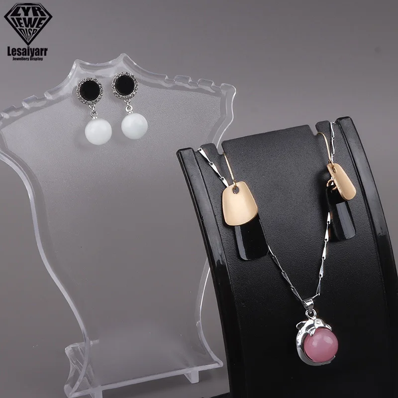 

Mini Necklace Display Mannequin Pendant Model Acrylic Jewelry Holder Necklace Showing Stand Rack Earring Showcase