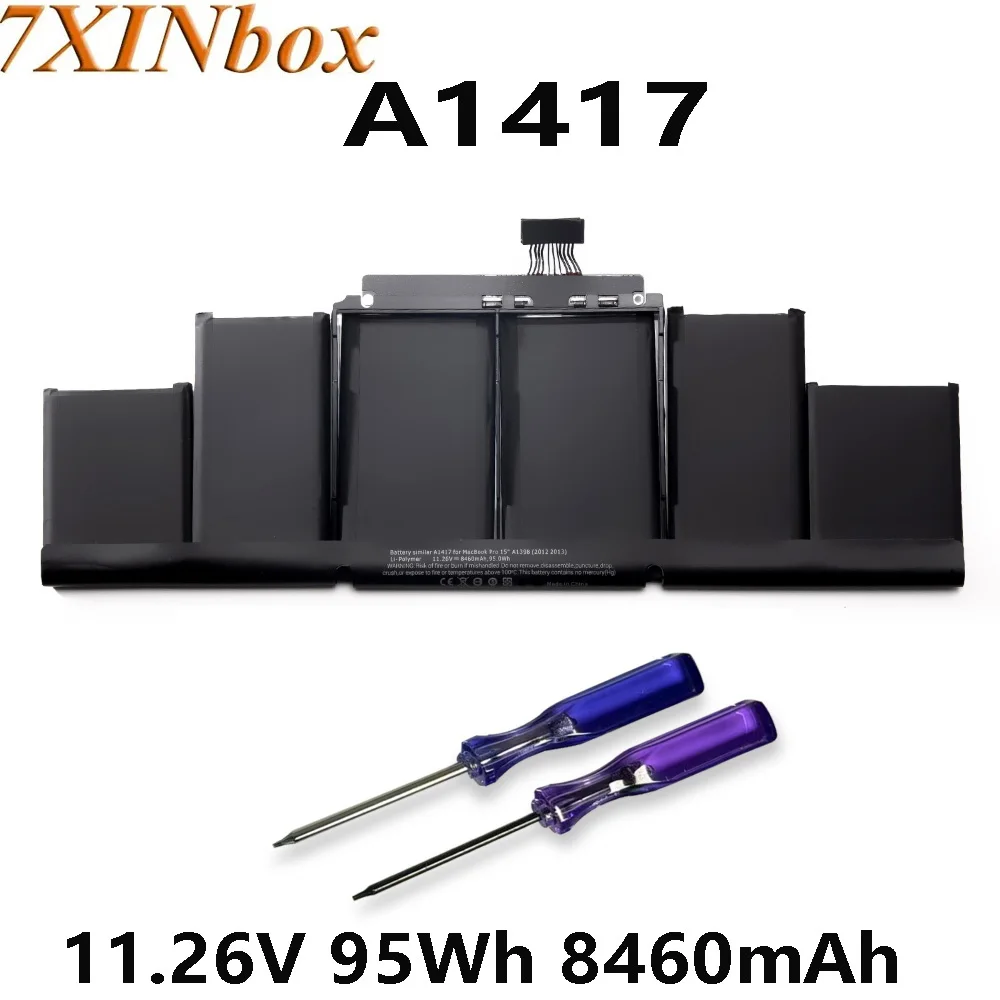 7XINbox A1417 10.95V 95wh Laptop Battery For Apple MacBook Pro 15