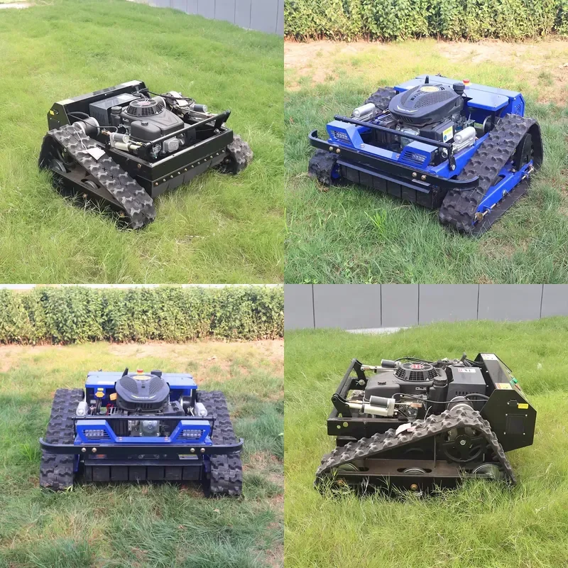 for CE EPA Approved All Terrain Mower Agricultural Rubber Track Remote Control Robotic Lawn Mower