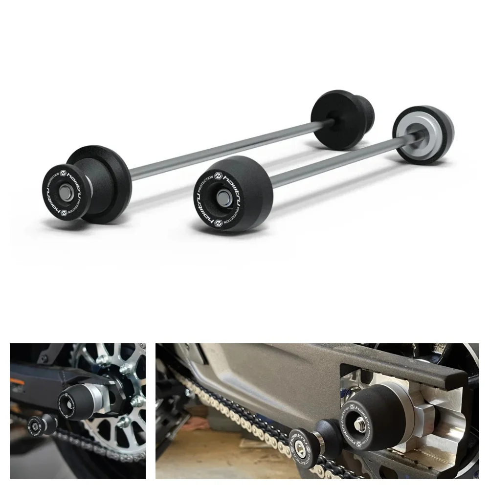 

For Yamaha FZ-07 MT-07 2013-2024 XSR700 2016-2024 Front Rear Axle Fork Sliders Motorcycle Frame Crash Protector Anti-Collision
