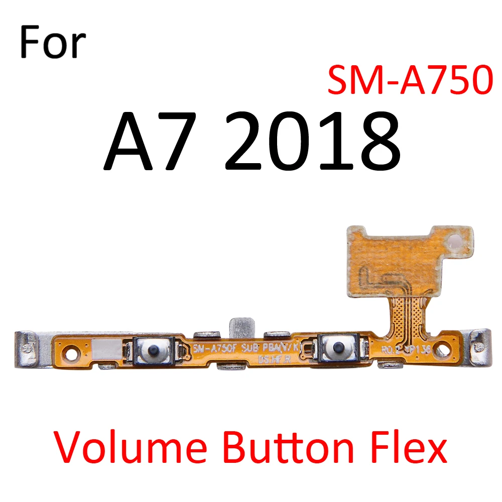 Power On Off Button Volume Switch Key Control Flex Cable Ribbon For Samsung Galaxy A8 A6 A7 A5 A3 2018 2017 Repair Part