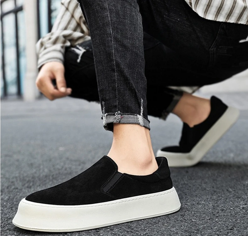 Neue Vielseitige Herren-Freizeitschuhe Leichte Herren-Wanderschuhe Slip-On Lazy Shoes – Detail 4