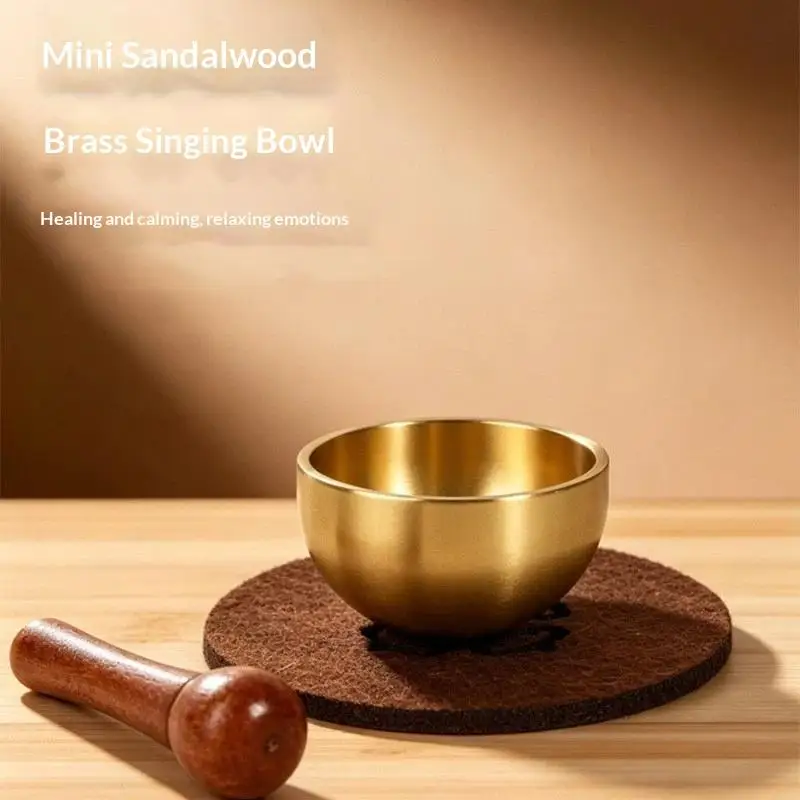 Mini-Messingschale für Gesang, Traditionelle Beruhigende Klangschale für Tägliche Achtsamkeitspraxis, Meditation und Angstlinderung – Detail 8