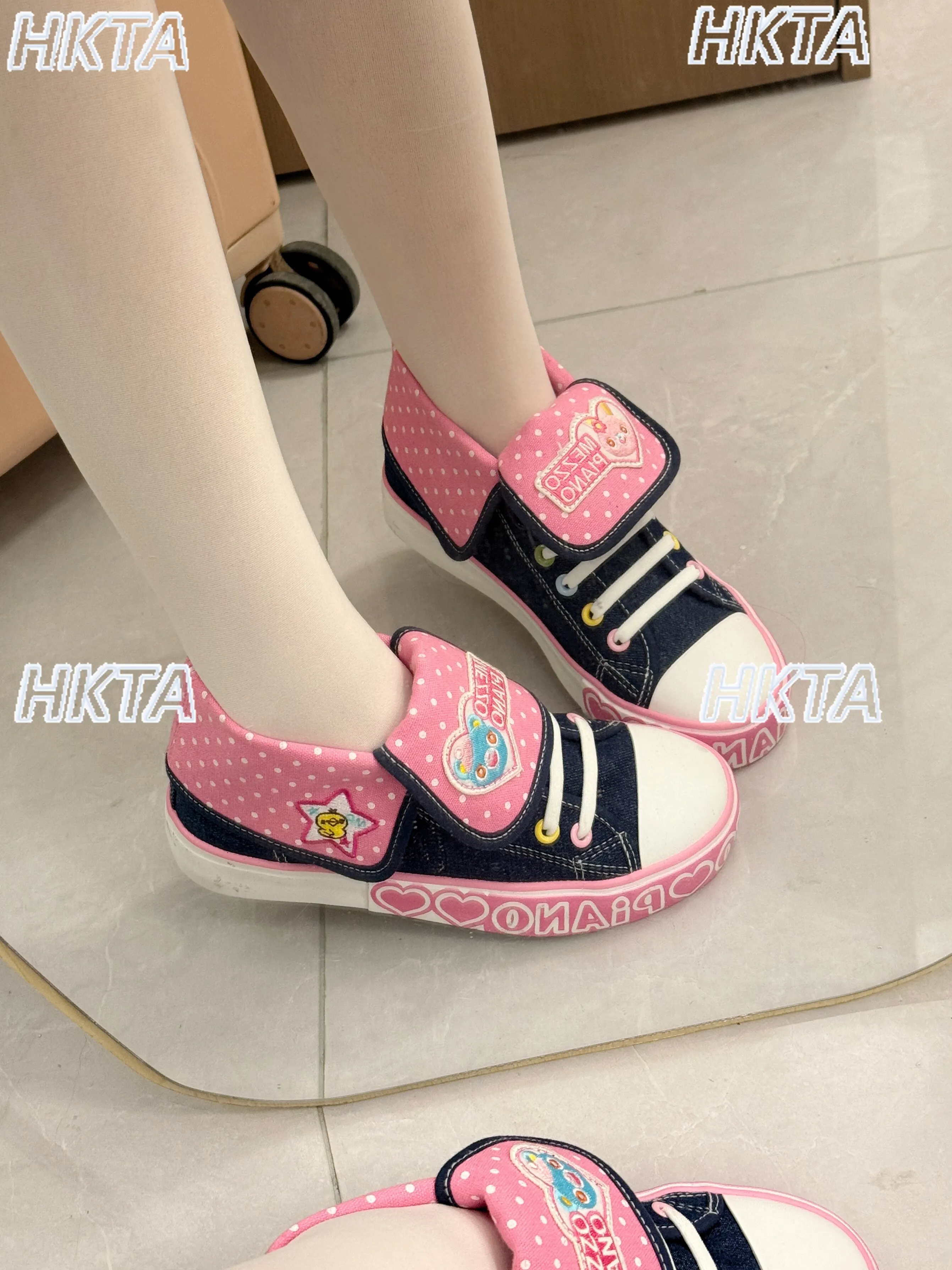 

Japanese-style Cute Women Shoes Retro Denim Canvas Shoes 2026 Spring New Model Lolita Girls Sweet Versatile Casual Flat Shoes