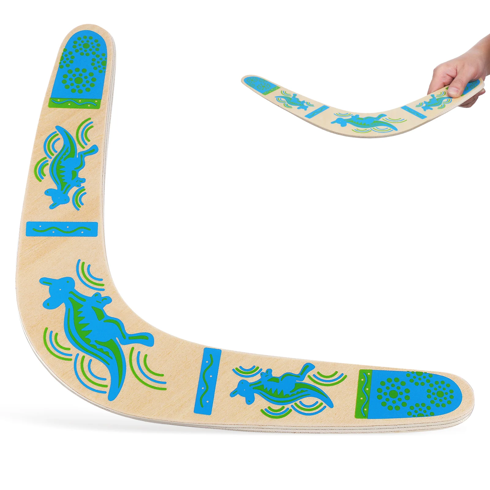 

1pcs Wooden Boomerang 29 5cm 32 5cm Beginner Outdoor Sports Flying Toys Kids Adults Returning Helicopter Stable Flight