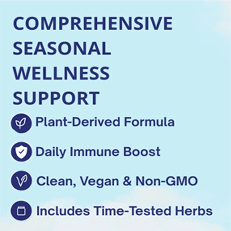 Immune support supplement - containing vitamin C, zinc, and elderberry, 60 vegetable capsules