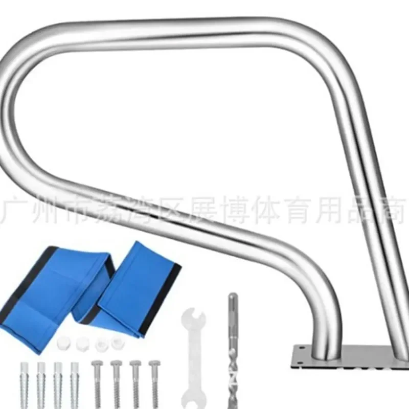Stainless Steel Pool Handrail Cover Kit with Wrench and Drill Bit for Swimming Pool Staircase Safety Accessories Durable Anti