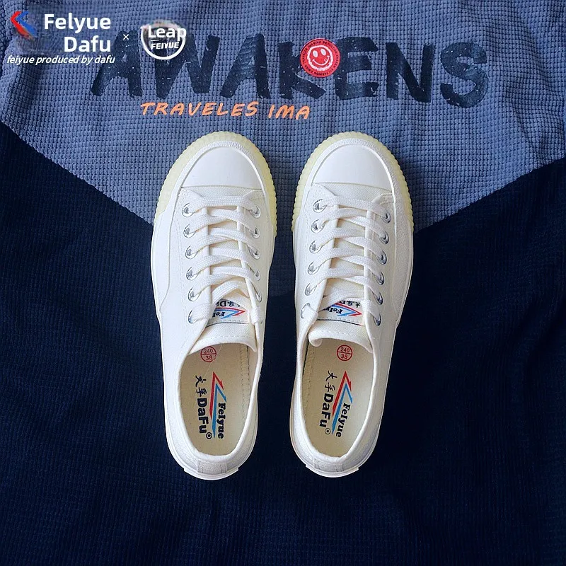 

Холщовые кроссовки Feiyue ex, повседневные, дышащие, легкие, противоскользящие, износостойкие, поддерживающие, мужские и женские, весенне-летние, S...