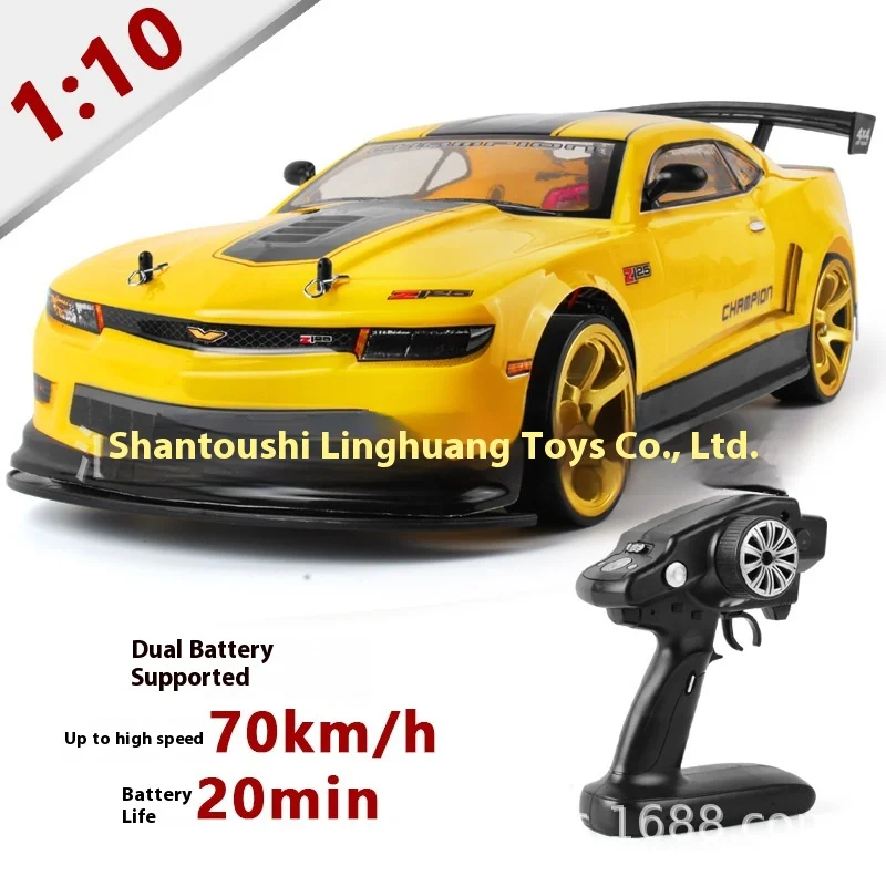 

Высокоскоростной 1:10 гоночный автомобиль с дистанционным управлением и полным приводом с функцией дрейфа и освещением, 40-70 км/ч, игрушечный автомобиль с плоским ходом