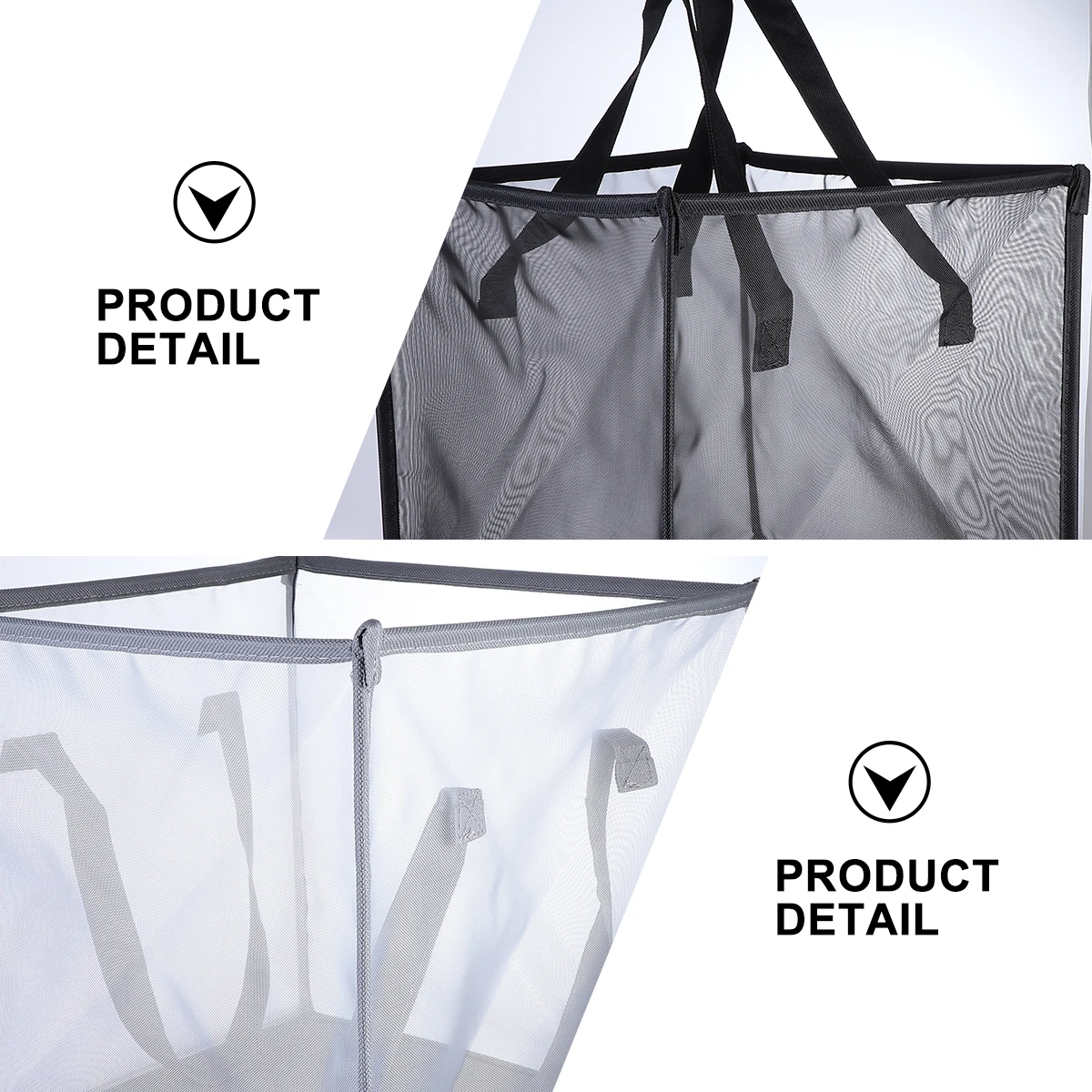 

2 Pcs Folding Garbage Can Mesh Storage Fabric Bins up Laundry Basket Baskets
