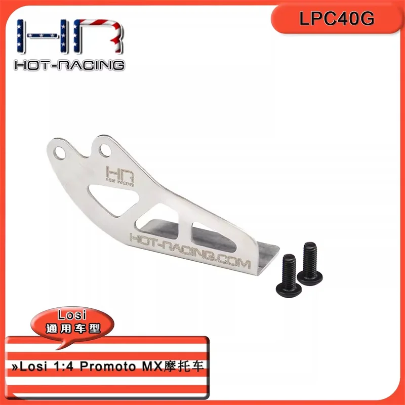 HR Losi-motocicleta aço inoxidável Chain Guard, Promoto MX, 1:4