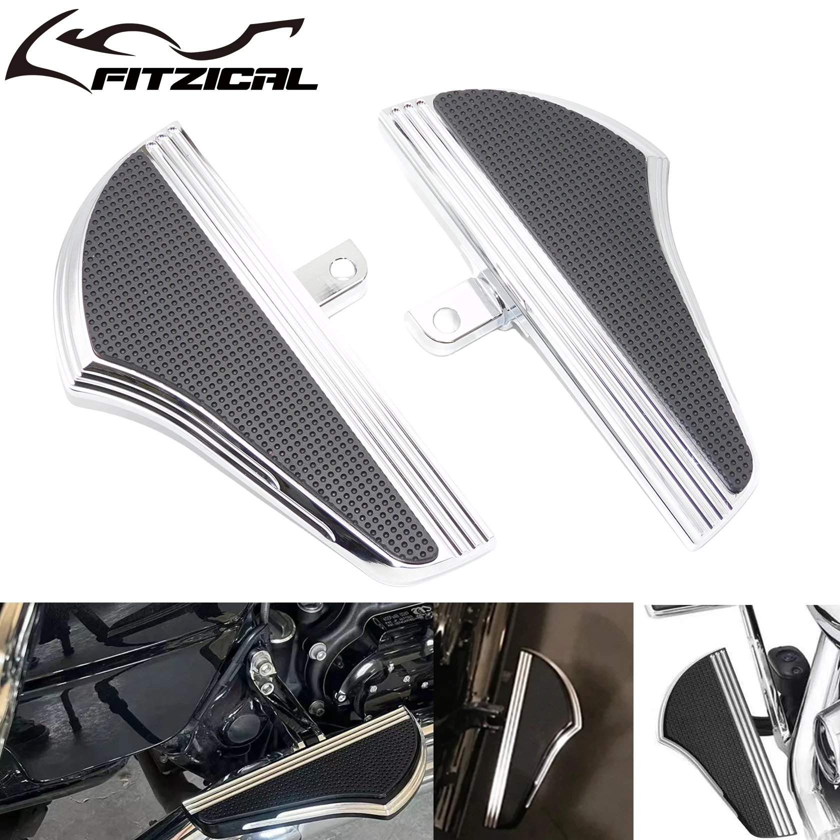 Motorrad Passagier Trotz männliche Halterung Fußrasten Chrom Pedal Fuß stütze für Harley Touring Electra Glide Road King Sportster xl