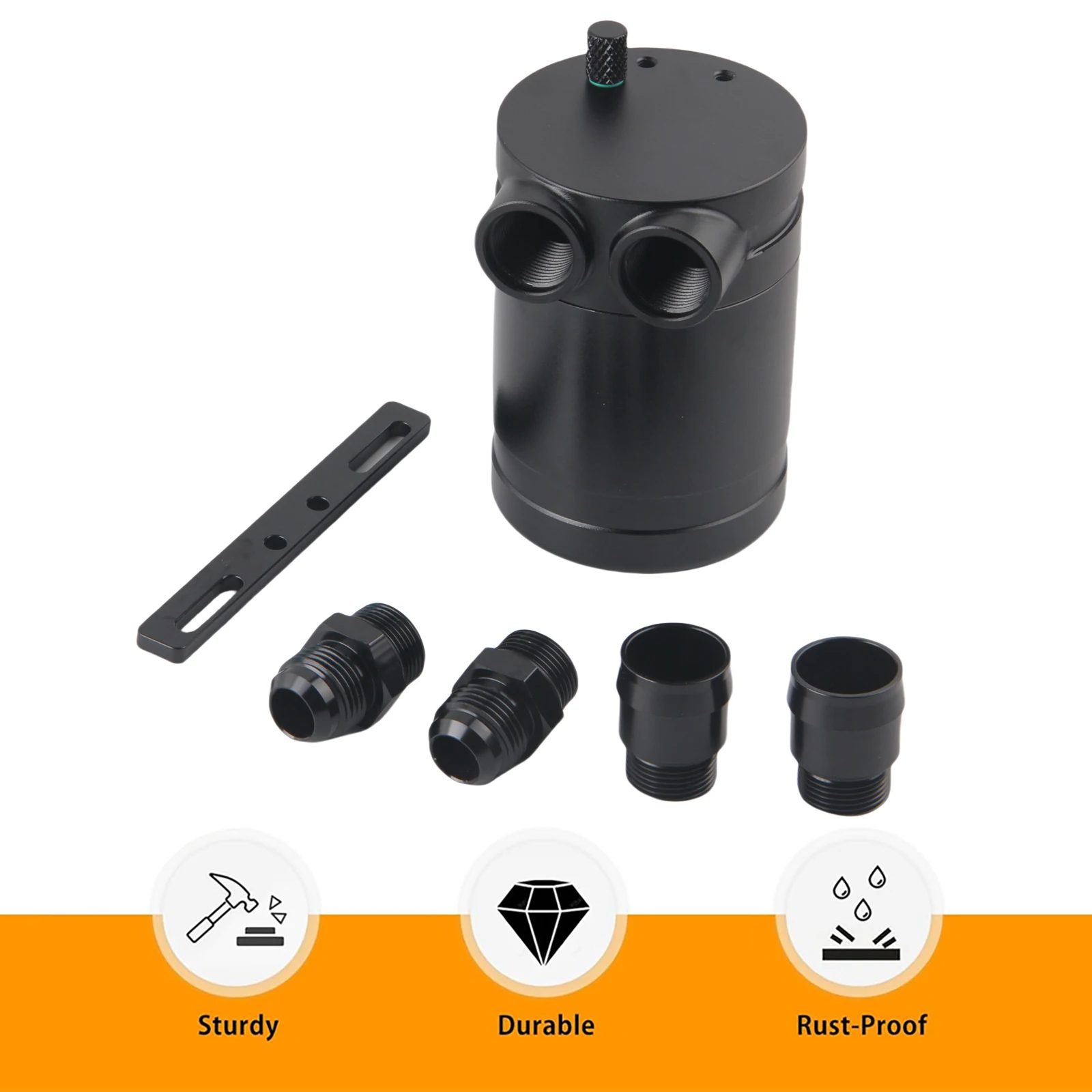 جديد AN10 أدوات ملحقات السيارة الألومنيوم سباق النفط خزان الصيد/علبة مستديرة يمكن خزان توربو النفط الصيد يمكن/يمكن الصيد العالمي