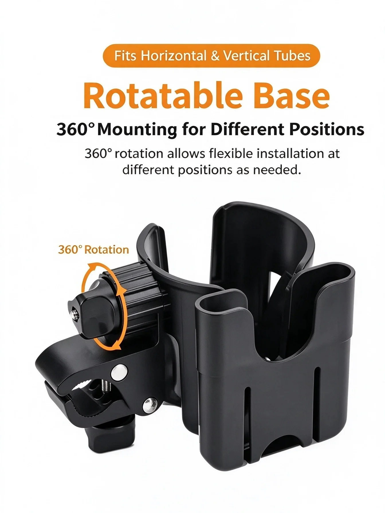Universal Stroller Cup Phone Holder Adjustable Bottle Bracket for Stroller Wheelchair Baby Carriage