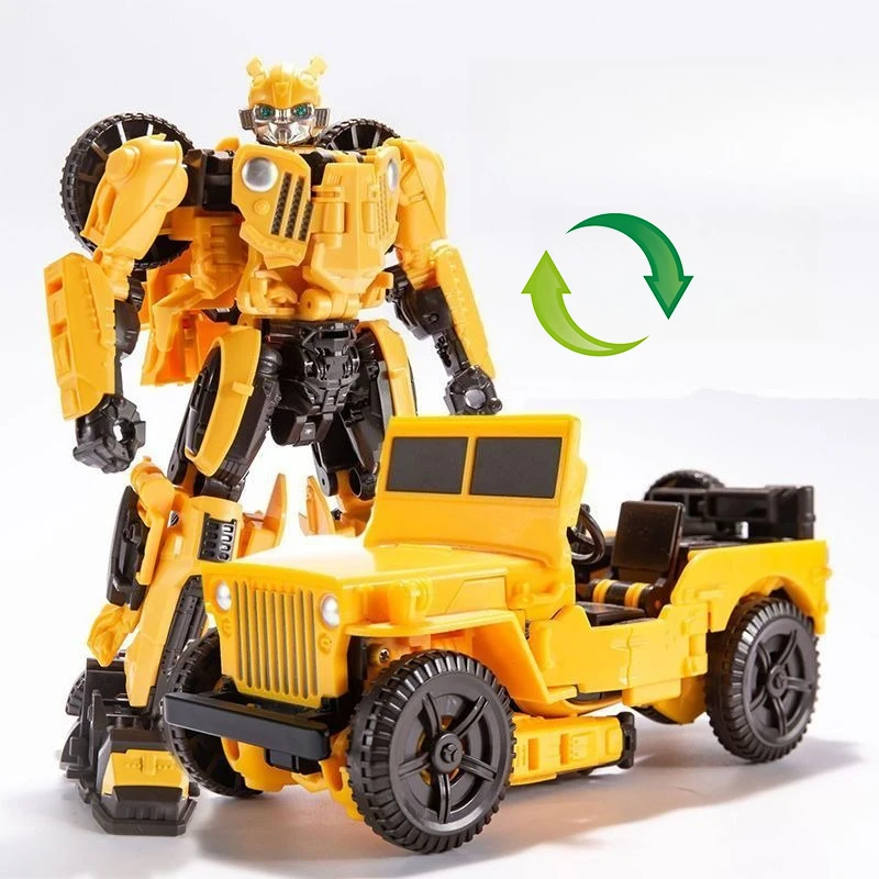 ของเล่นแปลงร่างรถจี๊ปขนาด 7.8 นิ้ว/20 ซม. ของเล่นแปลงร่างแอ็คชั่นฟิกเกอร์ โมเดลพลาสติก หุ่นยนต์ ของเล่นอนิเมะ ของสะสมสำหรับเด็ก เป็นของขวัญ