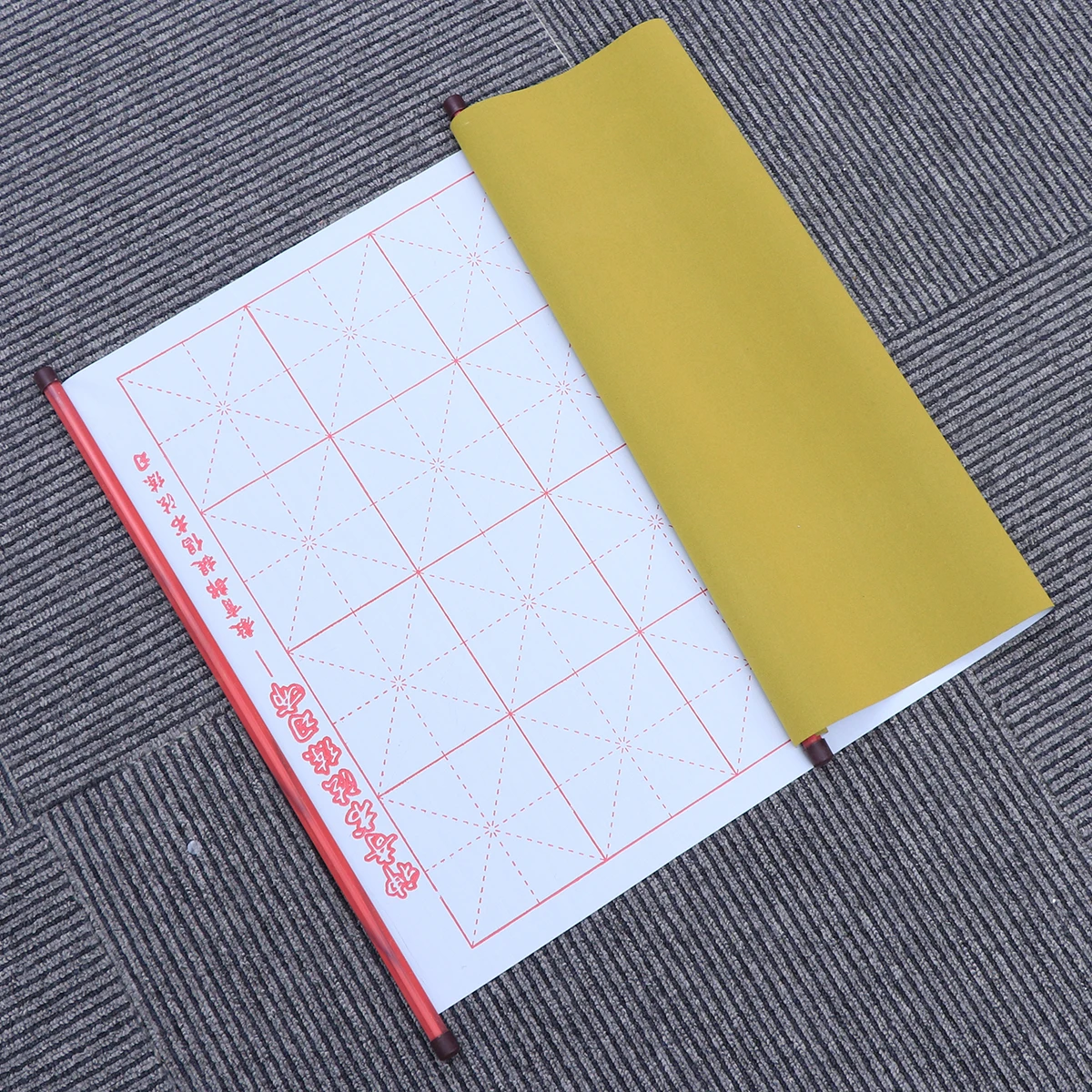 

72X40Cm Yellow Thickened Water Writing For Chinese Calligraphy Brush Reusable Flannelette Practice Cloth Environmentally