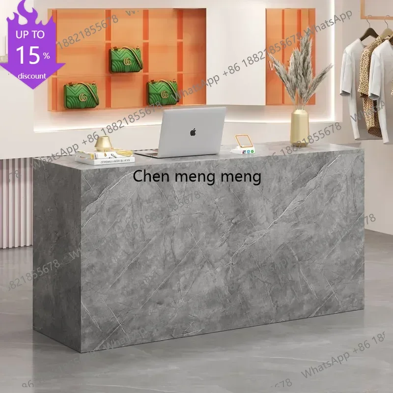 

G153 Элегантный офисный стол, современная выставочная мебель, стойка для салона красоты, профессиональная кассовая стойка для парикмахерской, мебель для ресепшн