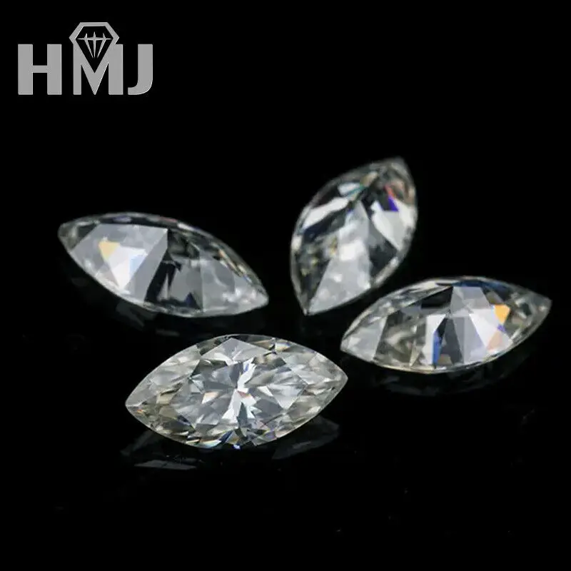 D Color Moissanite Stone GRA Certificate 0.3ct-5ct Round Heart Emerald Radiant Pear Oval Princess Cushion Asscher Marquise Cut