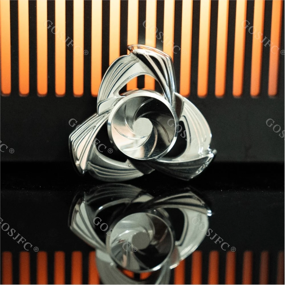 ELE EDC Morandi Mechanischer Gyro Metall Fidget Spinner Zirkoniumlegierung Dekompressions-Desktop-Spielzeug