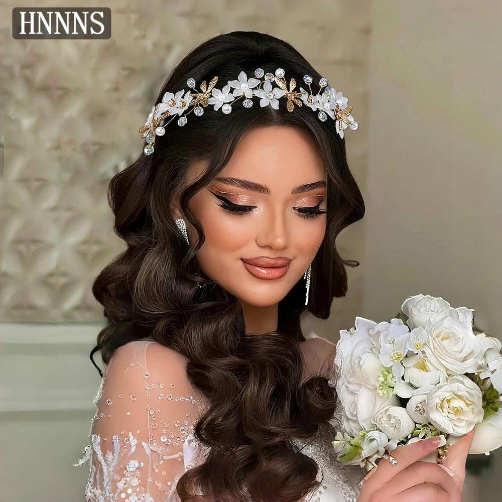 

TOPQUEEN Perfect Bridal Wedding Alloy Flower Hair Strap Handmade Exquisite Women's Banquet Dancing Party Hair Accessories YXA402