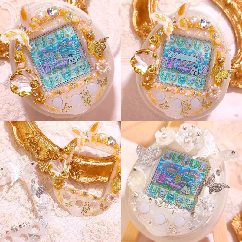 New Electronic Pet Protective Cover Limited Gold Silver Wing Design Tamagotchi 4u/4u+Series Panel For Protection Cover Girl Gift