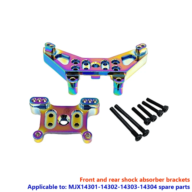 MJX Hyper Go 14301 14302 14303 14304 piezas de Metal de coche teledirigido juego de brazo oscilante superior e inferior soporte de torre de choque piezas de mejora