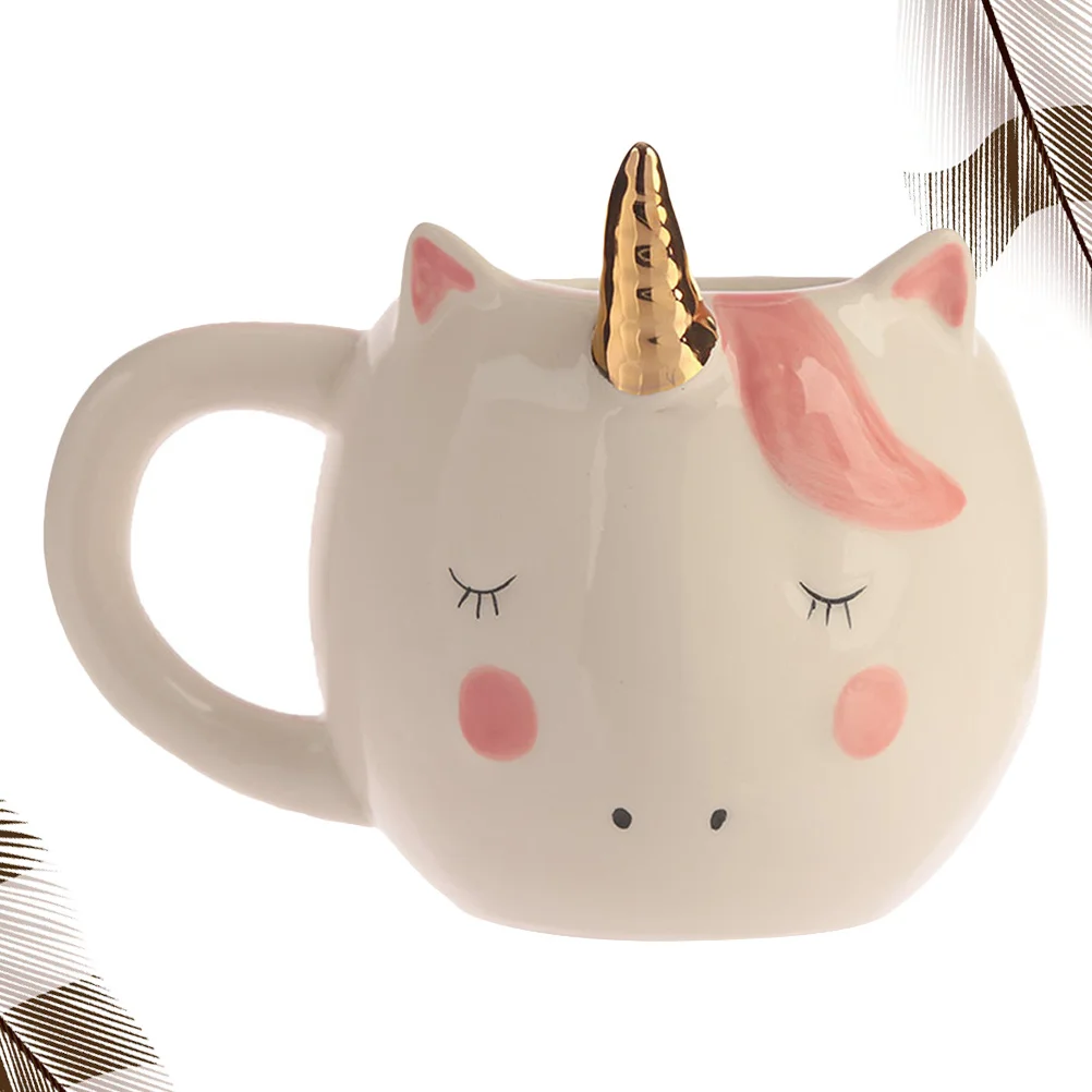 

Керамическая кружка, чашка с мультяшным единорогом, очаровательный контейнер для хранения воды для домашнего офиса, отеля, идеальный подарок, друг, семья, современный чай