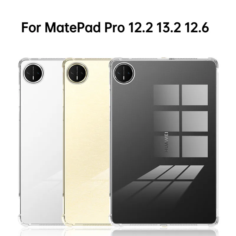 

Противоударный HD прозрачный чехол из ТПУ для НОВОГО Huawei Matepad Pro 12,2 12,6 13,2 дюйма 2025 Air 12 X SE 11, мягкий защитный чехол для задней панели планшета