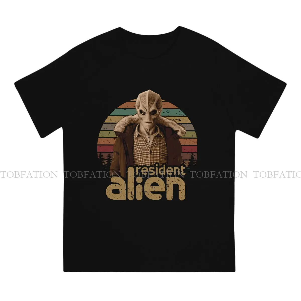 Resident Alien Man TShirt Retro SEXY BEAST Fashion T Shirt 100% Cotton Graphic Streetwear New Trend