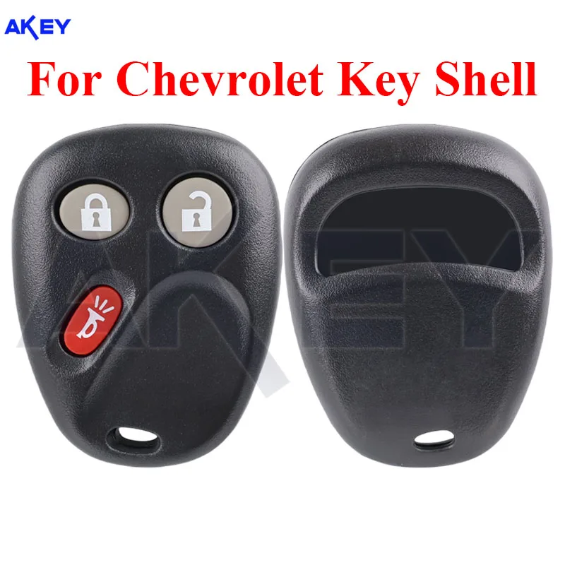 Car Key Shell Remote Smart Auto Car Fob Case Cover 3 Buttons LHJ011 For Chevy Silverado Tahoe Suburban Chevrolet GMC 2003-2006