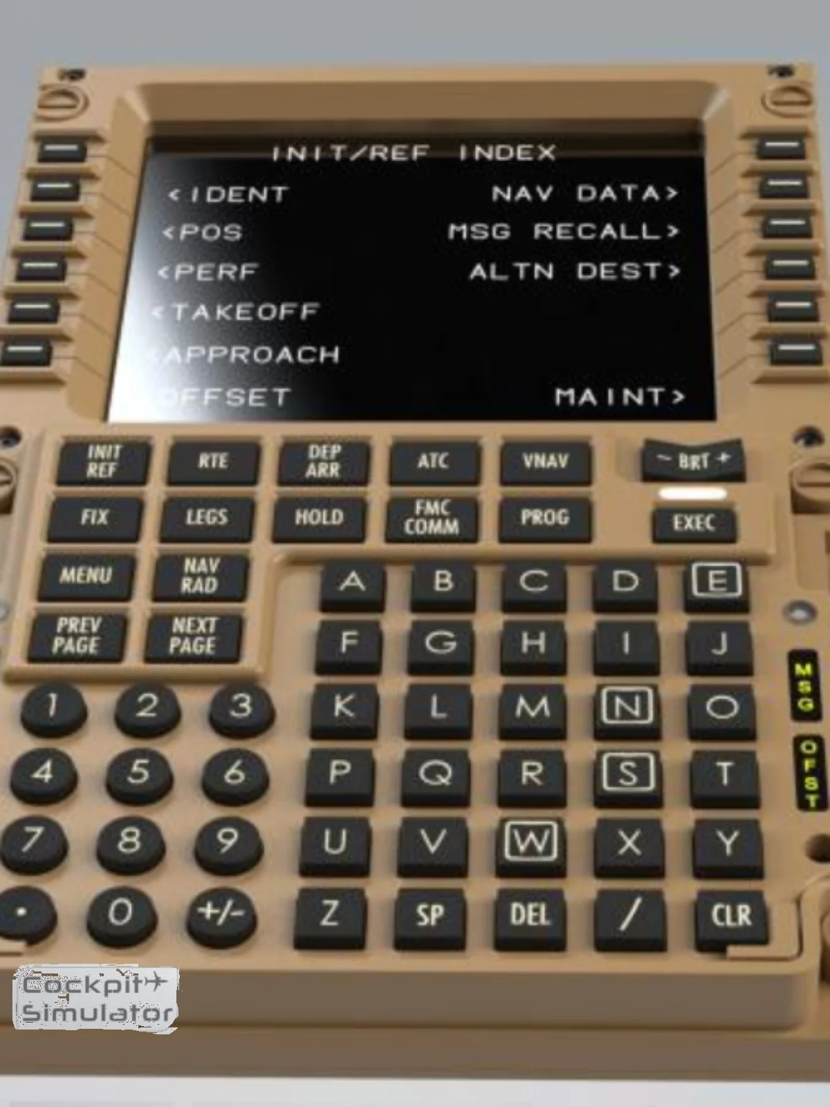 

Boeing 747 Cs Cdu Customized Model, Route Planning Fmc 2020 Simulated Flight P3d