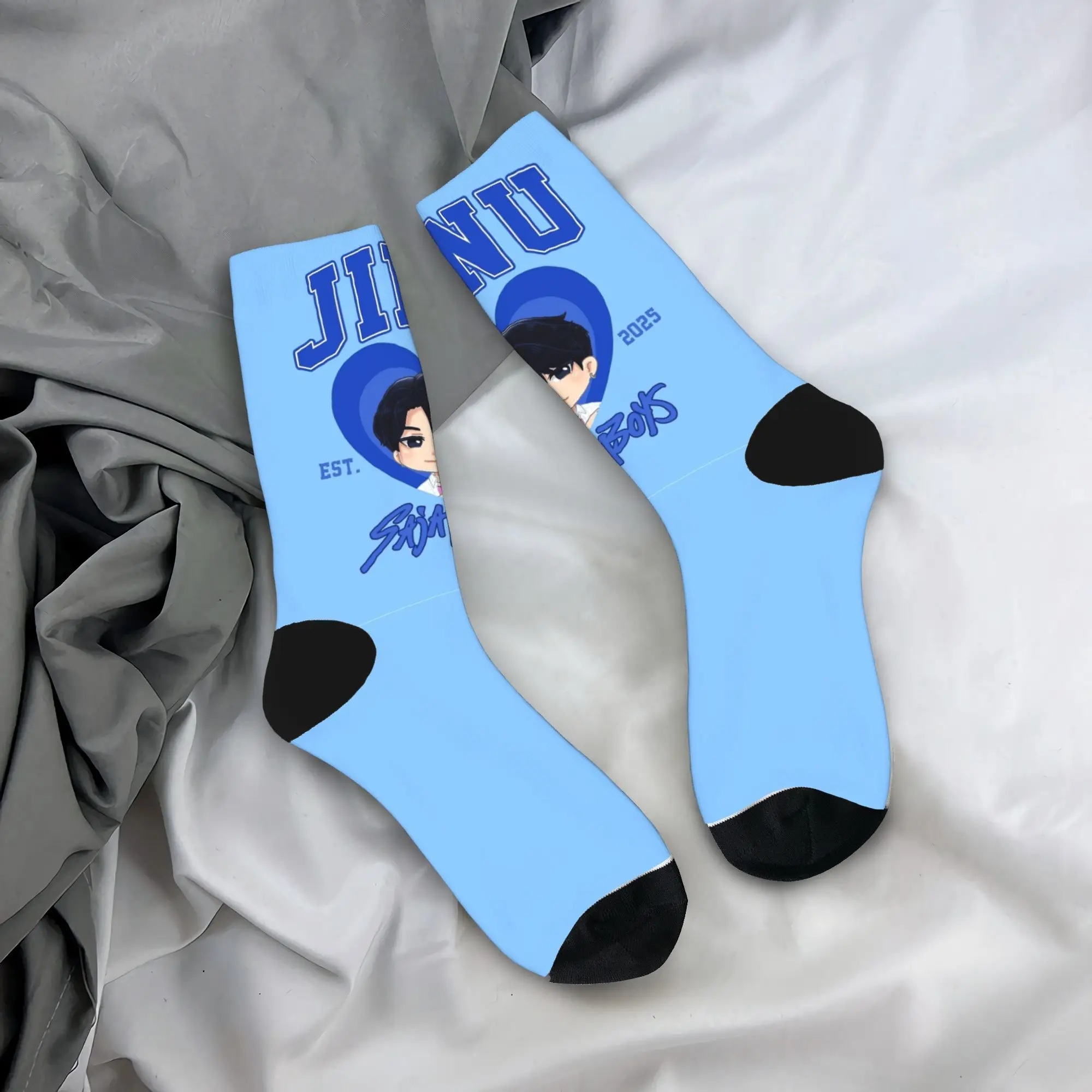 

Baby Saja KPop Demon Hunters Chibi Art Stockings Print Kawaii Socks Autumn Non-Slip Socks Unisex Men Climbing Comfortable Socks