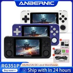 ANBERNIC RG351M RG351P Retro Video Game Console Aluminum Alloy Shell 2500 Game Portable Console RG351 Handheld Game Player